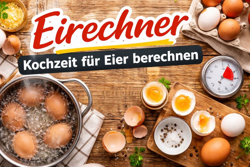 Eier Kochzeit Rechner